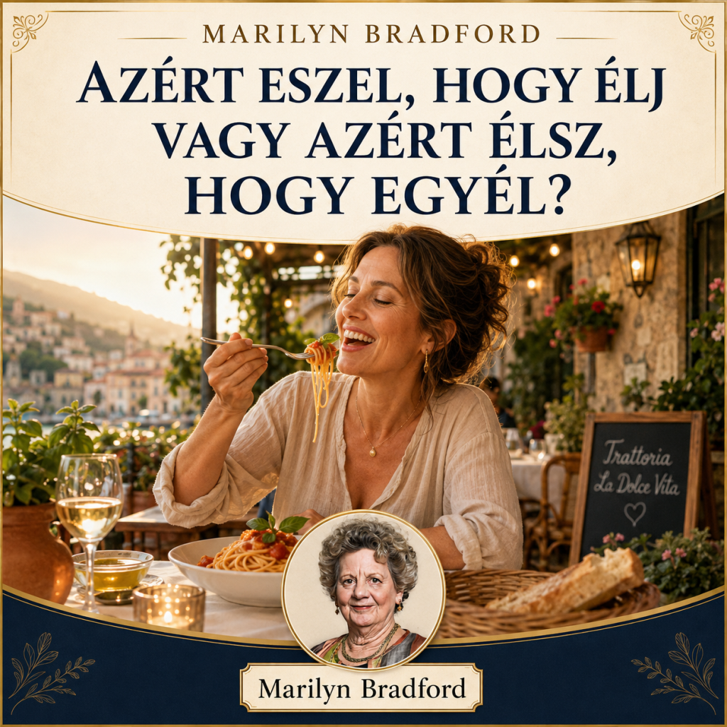 Azért eszel, hogy élj vagy azért élsz, hogy egyél?